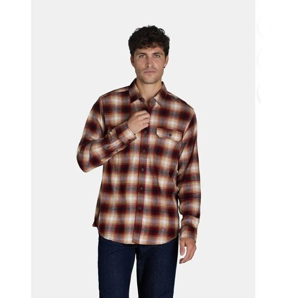 Men's Cozy Plaid Flannel Shirt With Long Sleeve 2-Pack Size M - Picture 8 of 10